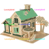 Lovelybird Toys Custom 3D Деревянная головоломка Вилла с видом на море