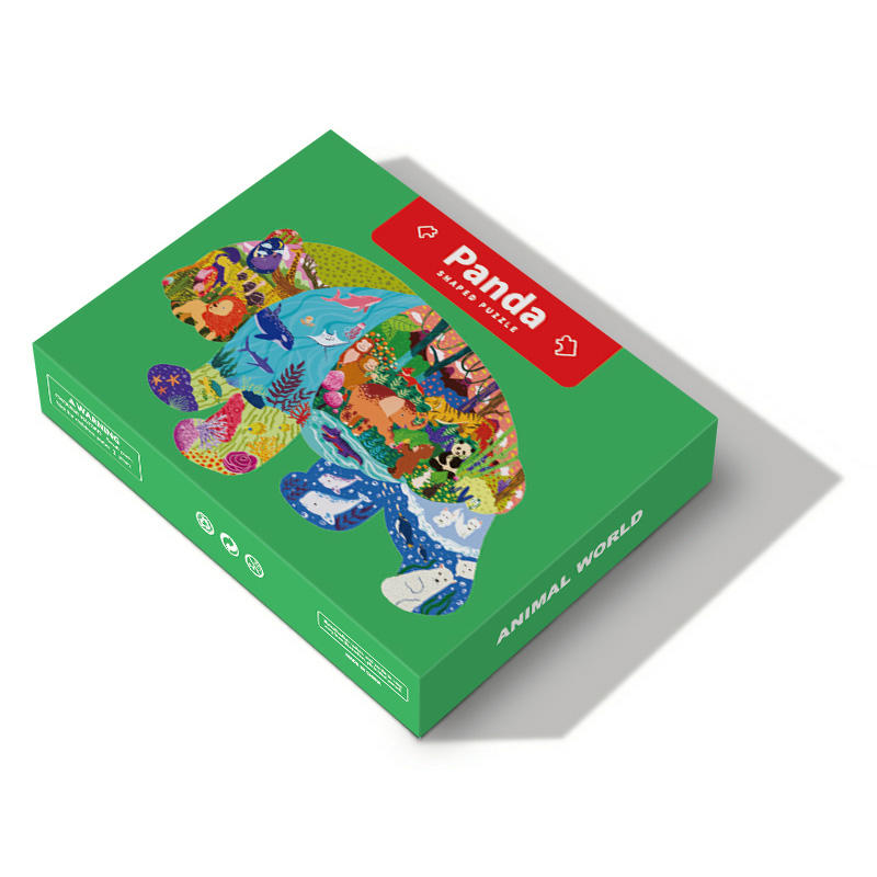 Детские пазлы ручной работы с изображением животных Complanate Paper Jigsaw Puzzles