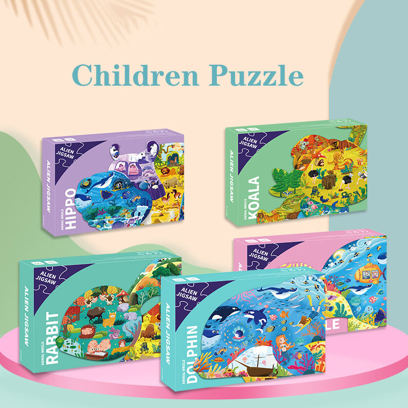 В наличии 120 деталей головоломки Kid Paper Cardboard Complanate Jigsaw