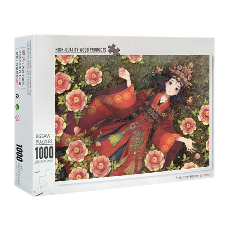 Оптовая 1000 штук Jigsaw Die Cut Пользовательские деревянные головоломки производитель игр