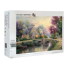 Горячие продажи с низким MoQ для взрослых Wooded индивидуальный дизайн Diy Jigsaw Puzzle 1000 штук для подростков