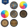Оптовый OEM Custom 500 штук Custom Round Shape Stock Paper Board Взрослые головоломки для взрослых