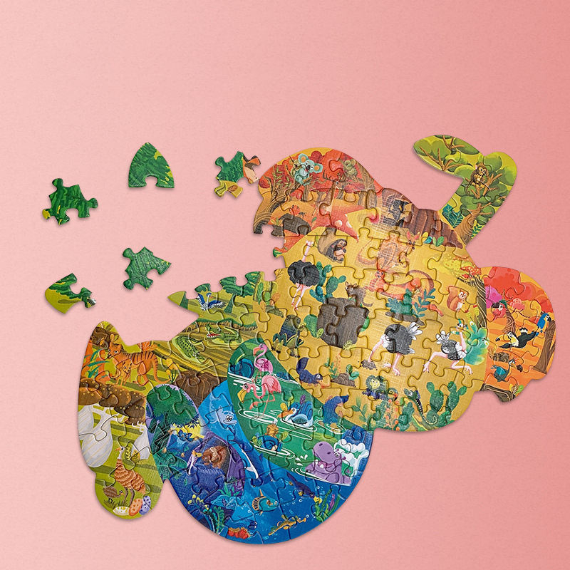 В наличии 120 деталей головоломки Kid Paper Cardboard Complanate Jigsaw
