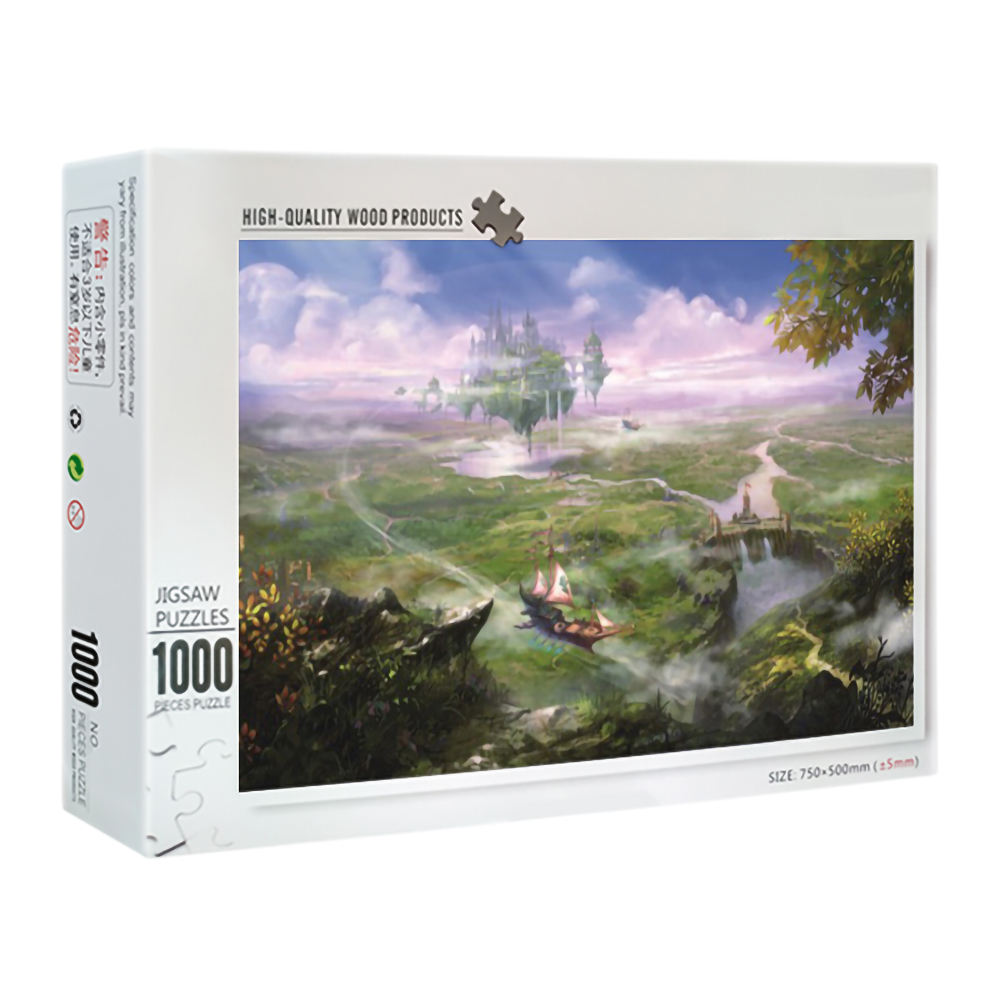 Горячие продажи с низким MoQ для взрослых Wooded индивидуальный дизайн Diy Jigsaw Puzzle 1000 штук для подростков