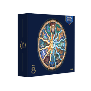 500 штук зодиакальных созвездий развивающие игрушки игры картонные круглые забавные головоломки
