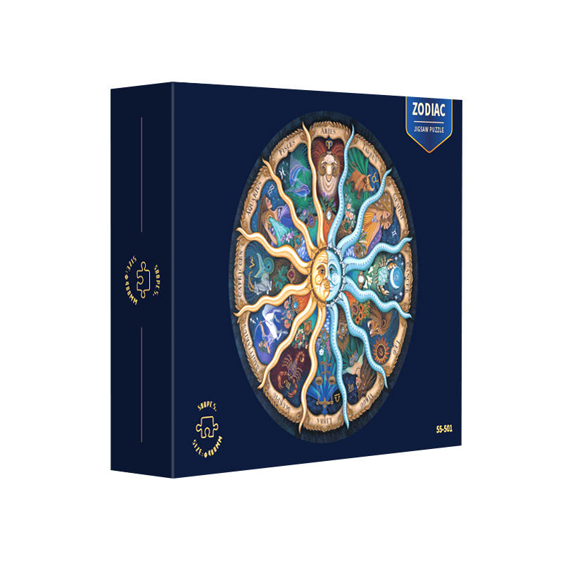 500 штук зодиакальных созвездий развивающие игрушки игры картонные круглые забавные головоломки