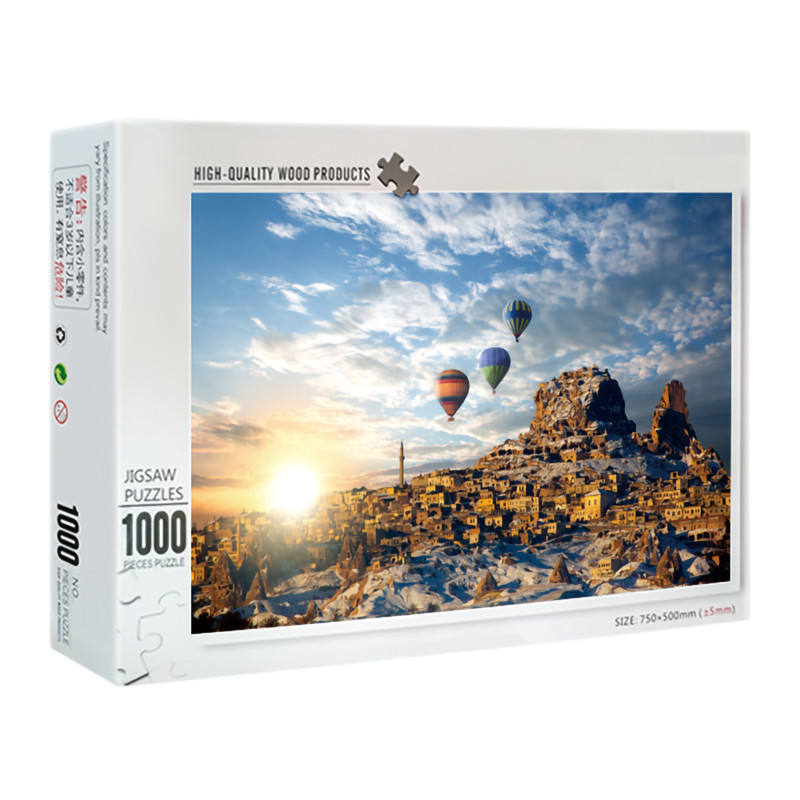 Горячие продажи с низким MoQ для взрослых Wooded индивидуальный дизайн Diy Jigsaw Puzzle 1000 штук для подростков