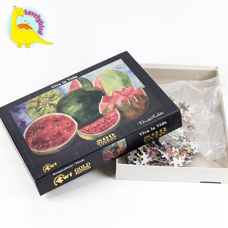 Оптовая фабрика игрушек Custom 500pc Jigsaw Puzzle